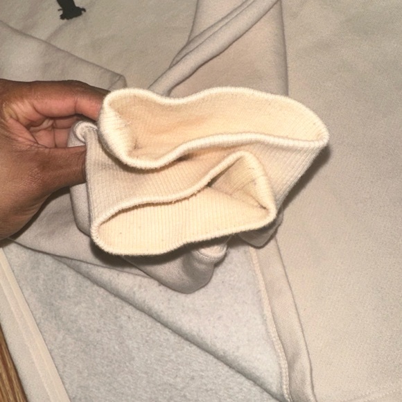 Cream sherpa lined hoodie, forever 21 active wear line women’s Small - Picture 6 of 10